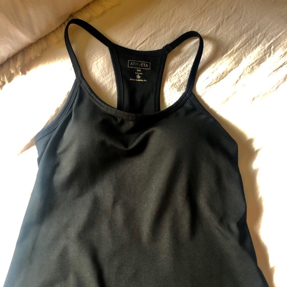 ATHLETA Black Racer back tank top - Picture 3 of 10